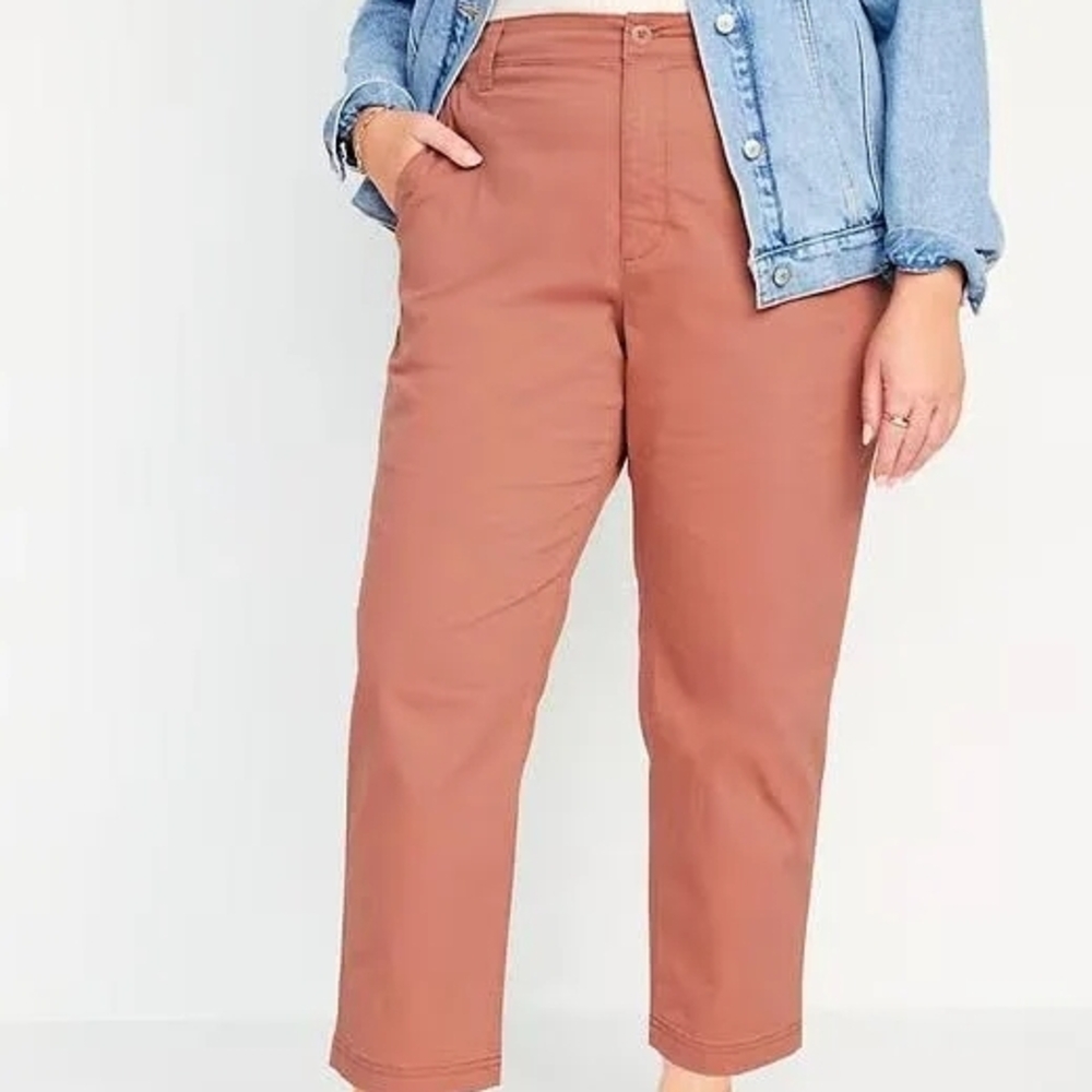 Old Navy Rust High-Rise Pants